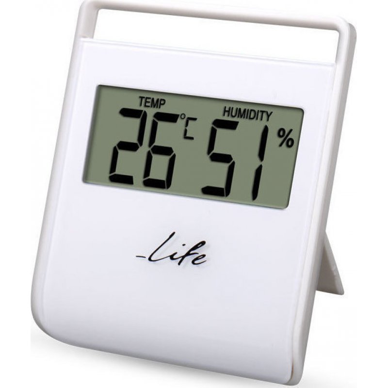 LIFE WES-102 Ψηφιακό θερμόμετρο - Υγρόμετρο Εσωτερικού Χώρου, Λευκό 0012916