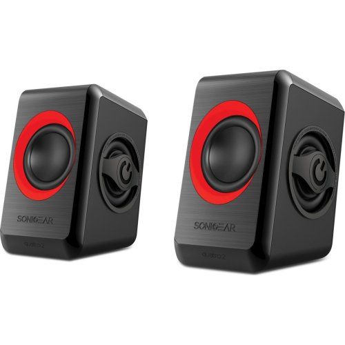 SONIC GEARS QUATRO2BFR Ηχεία με Usb Powered Quad Bass 2,0 Festive Red 0013864