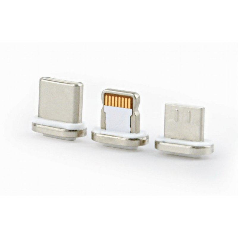 CABLEXPERT Μαγνητικό Καλώδιο 3 in 1 USB Charging Combo Cable - Silver 1m 0014788