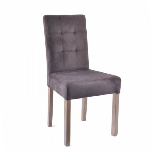 FYLLIANA 839-99-002 Τ12 APPLE Καρέκλα Καφέ Ύφασμα/Grey Oak Πόδια