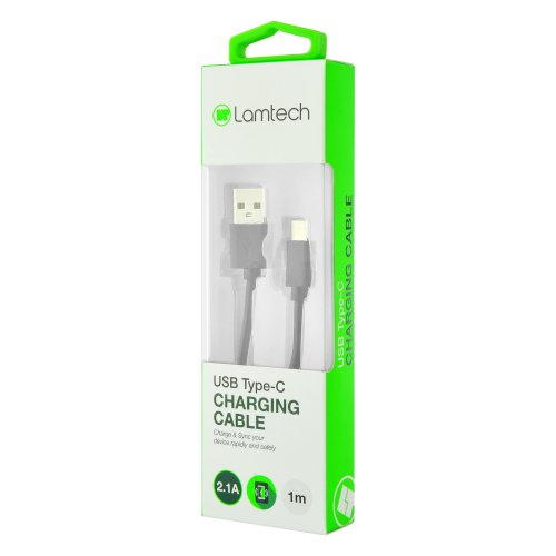 LAMTECH LAM442911 Datacable Type C 1m Black 0017420