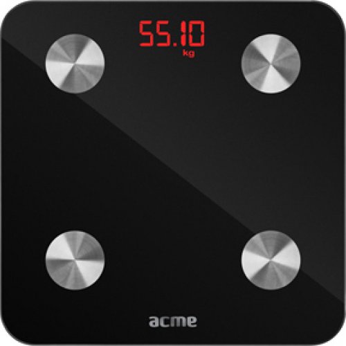 ACME SC101 Ζυγαριά Μπάνιου Smart Scale Μαύρο 0016907
