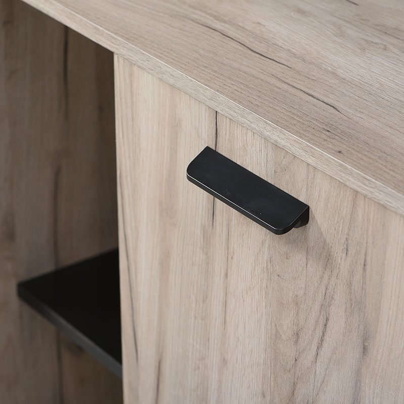 FYLLIANA 11007391 Κομότα Umbria 3K4F Grey Oak-Μαύρο 137,5χ40χ90,5εκ. FYLLIANA 11007391 Κομότα Umbria 3K4F Grey Oak-Μαύρο 137,5χ40χ90,5εκ.